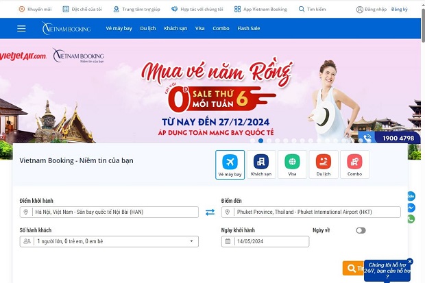 Trang chủ Vietnam Booking