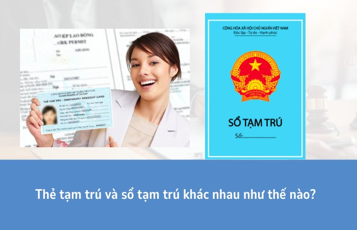 thẻ tạm tr&uacute; v&agrave; sổ tạm tr&uacute;