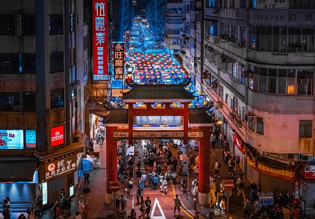 Chợ đ&ecirc;m Temple Hong Kong