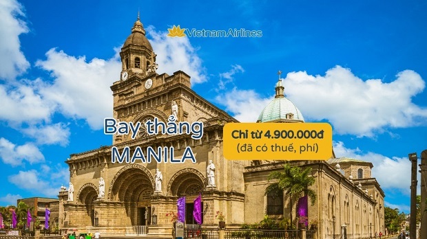 Khuyến m&atilde;i Vietnam Airlines đi Manila