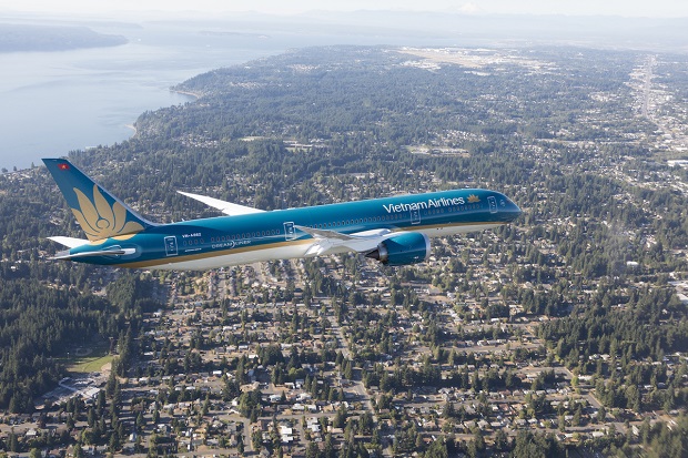 Boeing 787 đi Singapore Vietnam Airlines