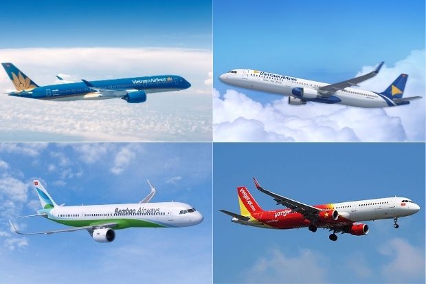 Chia v&eacute; m&aacute;y bay theo c&aacute;c h&atilde;ng h&agrave;ng kh&ocirc;ng