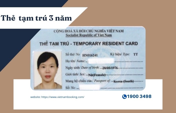 Quy trình, thủ tục xin thẻ tạm trú 3 năm ở Việt Nam