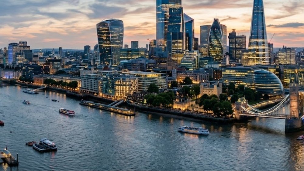 H&igrave;nh ảnh khung cảnh đường ch&acirc;n trời hiện đại của London&nbsp;
