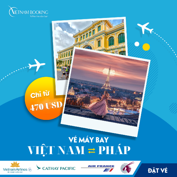 Mua vé máy bay đi Pháp giá rẻ