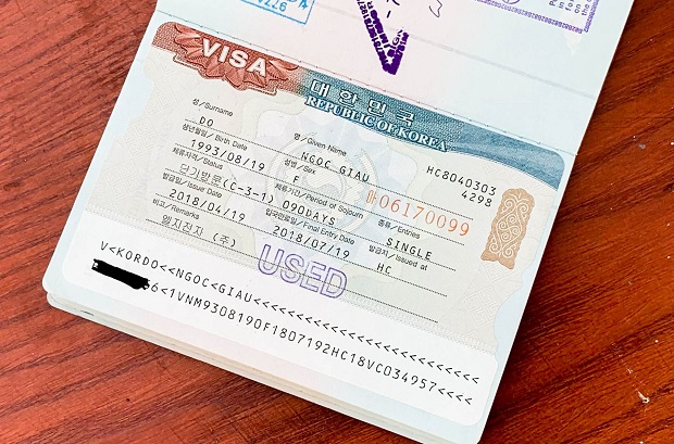 Visa H&agrave;n Quốc