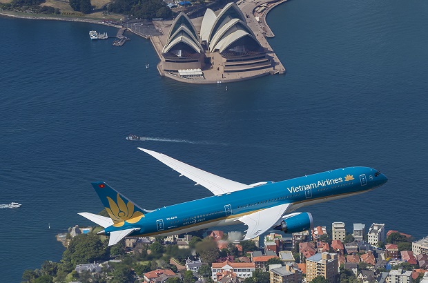 V&eacute; m&aacute;y bay đi &Uacute;c Vietnam Airline