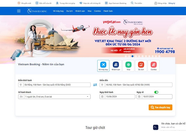 Trang chủ Vietnam Booking