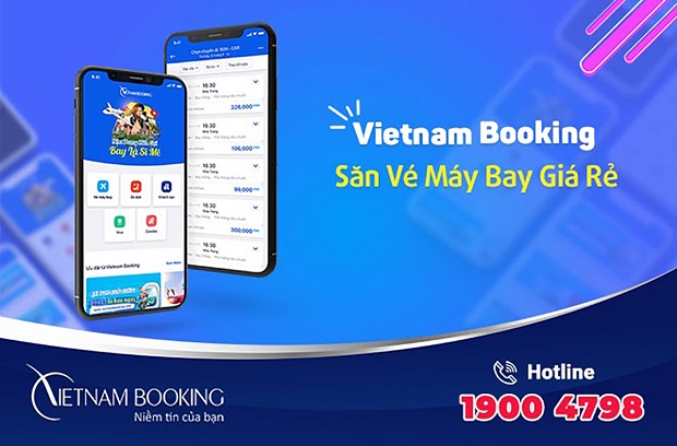 Ứng dụng đặt vé trực tuyến của Vietnam Booking sở hữu nhiều tính năng thông minh và tiện lợi Ứng dụng Vietnam Booking