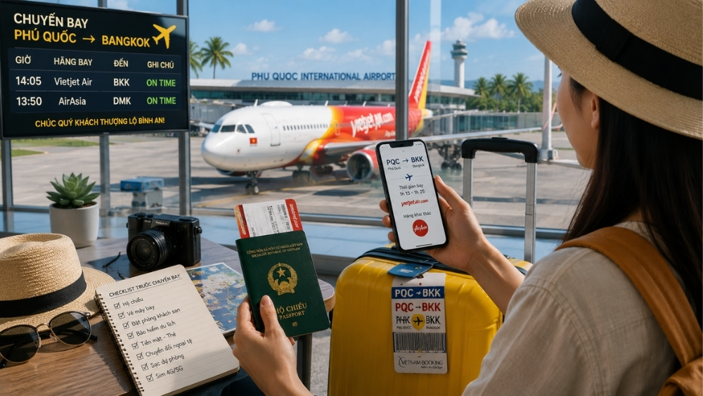 v&eacute; m&aacute;y bay Ph&uacute; Quốc Bangkok