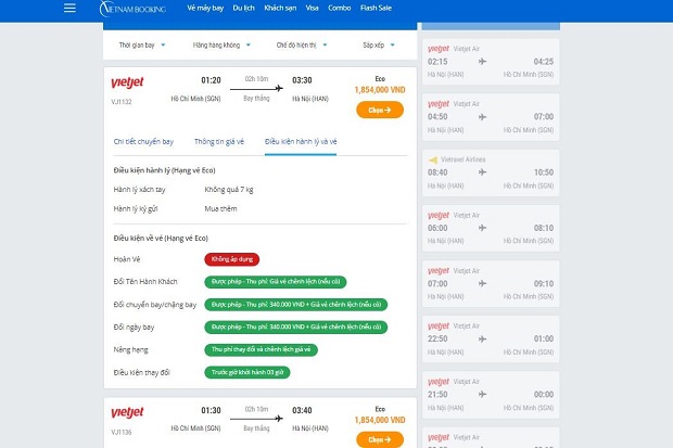 Quý khách cần xem kỹ phần điều kiện hành lý trên vé máy bay để xác định được chúng có đáp ứng được nhu cầu của bạn hay không. Thông tin vé máy bay