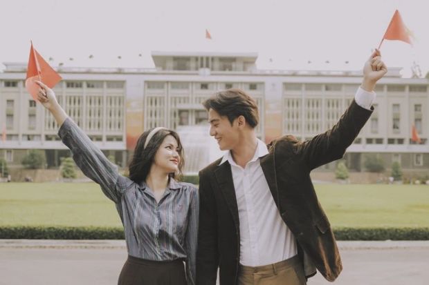 Người trẻ rất ưa thích check in tại Dinh Độc Lập