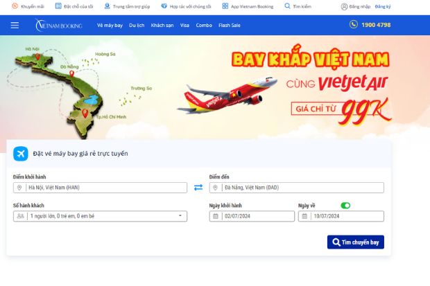 Website Vietnam Booking
