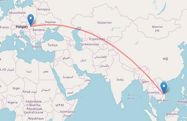 Bay từ Việt Nam sang Hungary mất bao l&acirc;u