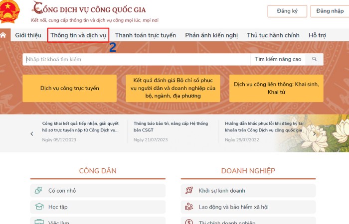 tra cứu hộ chiếu cổng dịch vụ c&ocirc;ng quốc gia