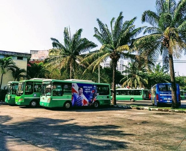 Xe buýt đi đến công viên 23/9