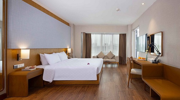 Phòng ngủ Khách sạn Harmony Saigon & Spa