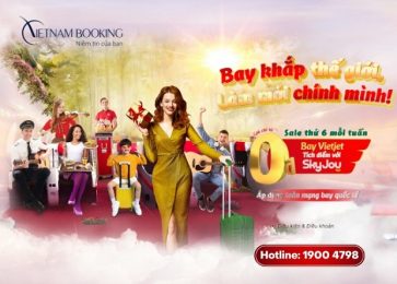 Ưu đãi Thứ 6 – Bay khắp thế giới, làm mới chính mình cùng Vietjet Air