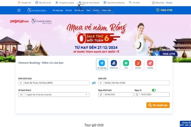 Website Vietnam Booking