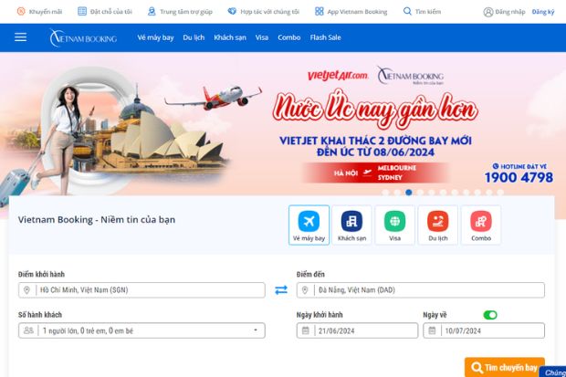Website Vietnam Booking