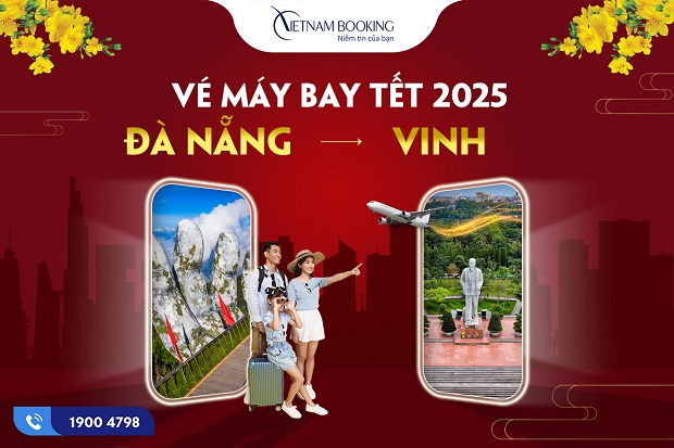 vé máy bay Tết Đà Nẵng đi Vinh