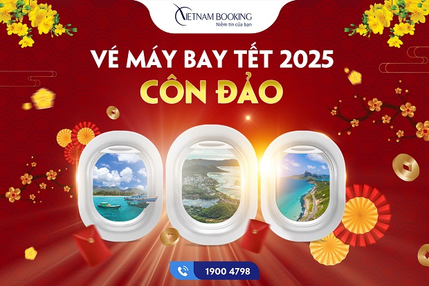 vé máy bay Tết 2025 đi Côn Đảo