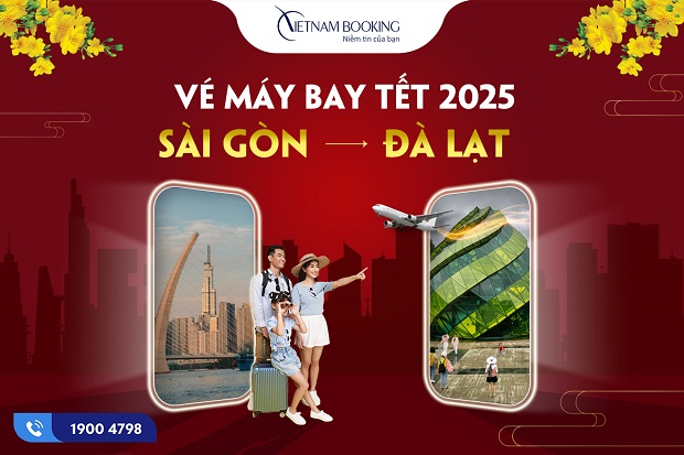 vé máy bay Tết 2025 Sài Gòn đi Đà Lạt