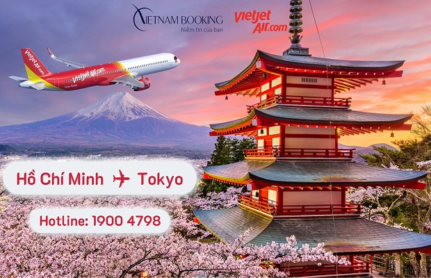V&eacute; m&aacute;y bay Vietjet Air Hồ Ch&iacute; Minh đi Tokyo