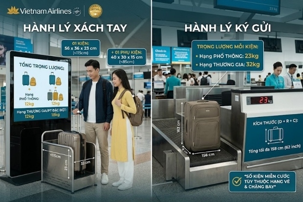 Th&ocirc;ng tin quy định h&agrave;nh l&yacute; Vietnam Airlines