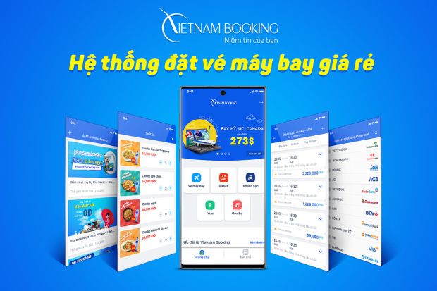 App vé máy bay Vietnam Booking