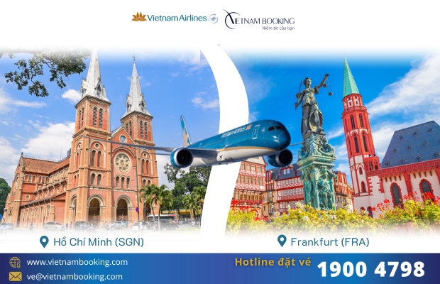 V&eacute; m&aacute;y bay Vietnam Airlines Hồ Ch&iacute; Minh đi Frankfurt