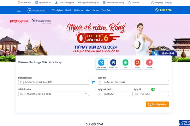 Website Vietnam Booking