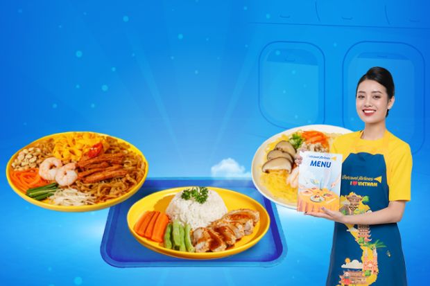 Các món ăn trên máy bay Vietravel Airlines có mùi vị phù hợp với đại đa số khách hàng. Thực đơn tàu bay Vietravel Airlines