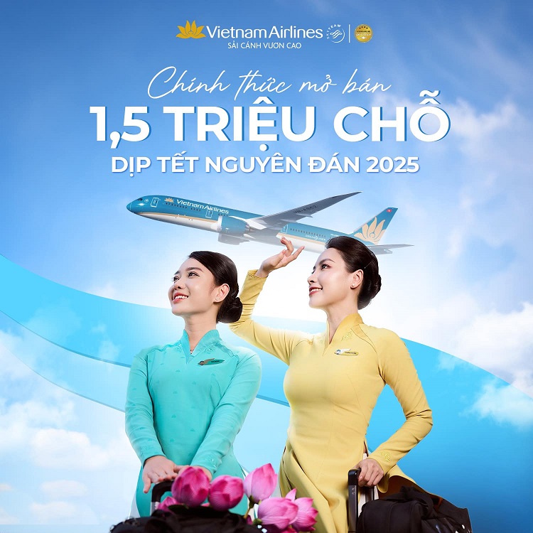 vé máy bay tết vietnam airlines