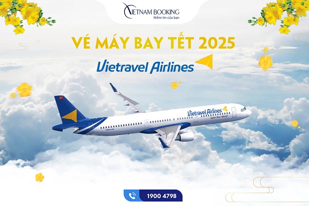 v&eacute; m&aacute;y bay Tết Vietravel Airlines