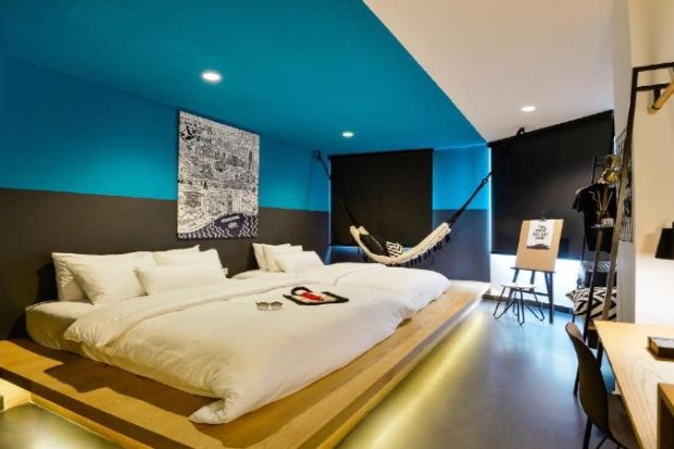 Phòng ngủ có gam màu tươi mát