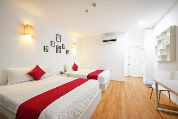 Phòng ngủ được trang trí đơn giản
