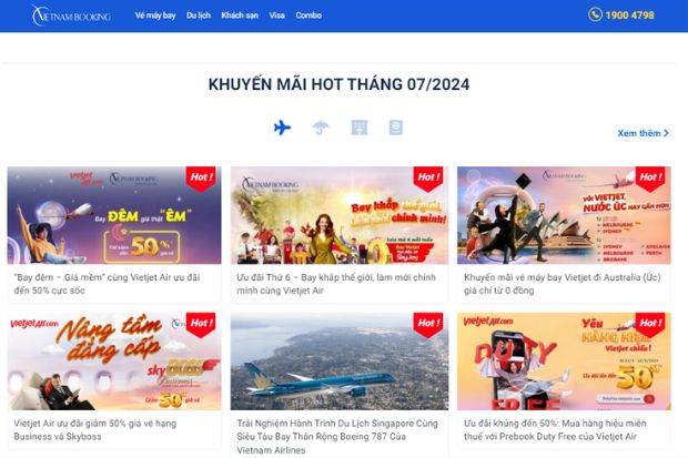 Website Vietnam Booking