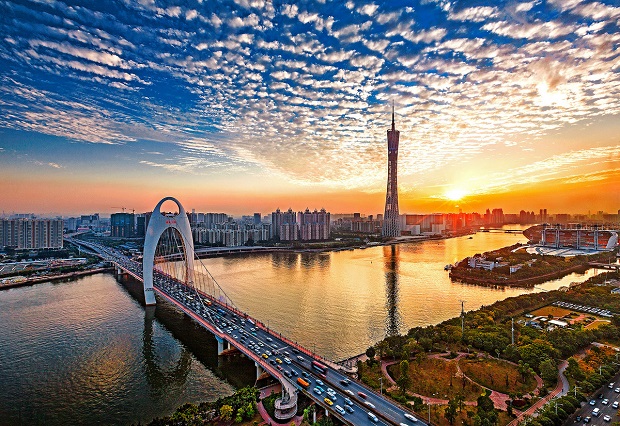 Dòng Châu Giang và tháp truyền hình Quảng Châu - Biểu tượng của thành phố Quảng Châu du lịch quảng châu