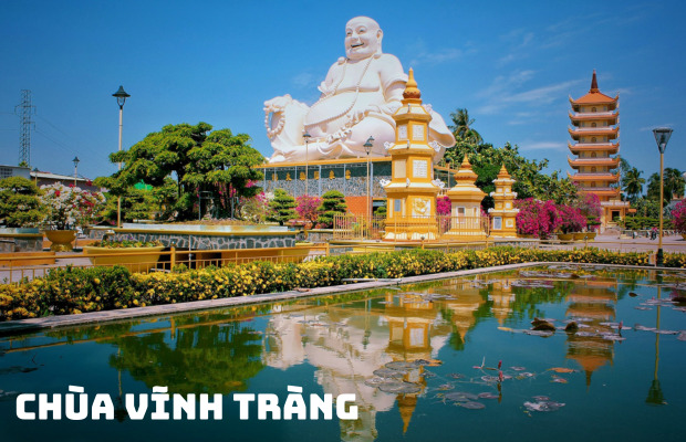 Tour Mỹ Tho Bến Tre Cần Thơ 2 ngày 1 đêm | Chùa Vĩnh Tràng – Cù Lao Thới Sơn – Chợ nổi Cái Răng