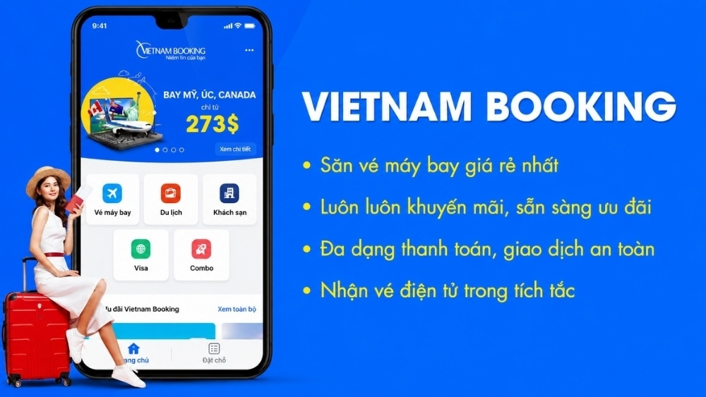 đặt v&eacute; m&aacute;y bay tại Vietnam Booking