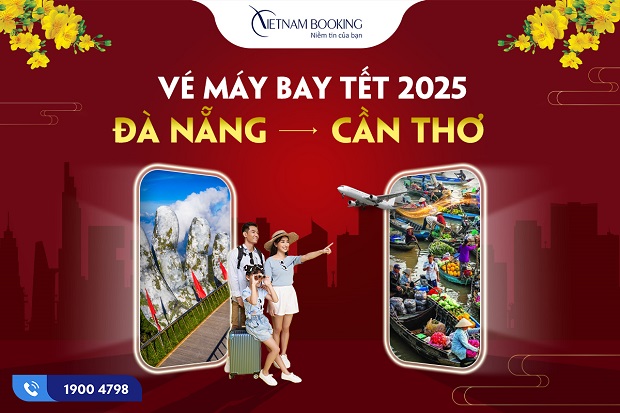Vé máy bay Tết 2025 Đà Nẵng đi Cần Thơ