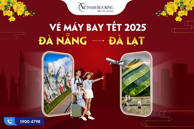 vé máy bay Tết 2025 Đà Nẵng đi Đà Lạt