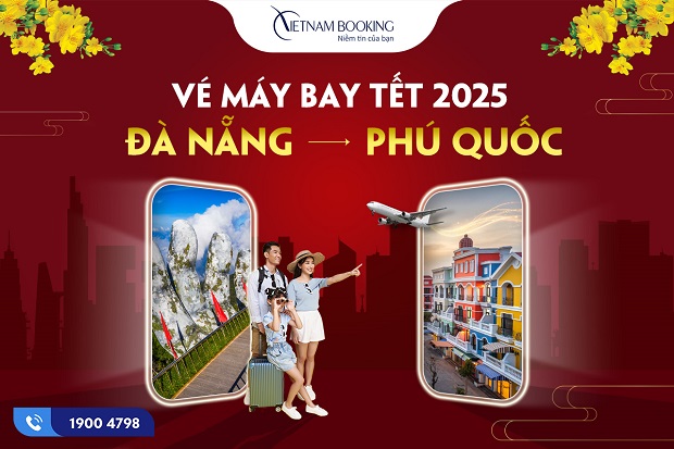 vé máy bay Tết 2025 Đà Nẵng đi Phú Quốc