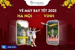 Vé máy bay Tết 2025 Hà Nội đi Vinh có vé giá rẻ