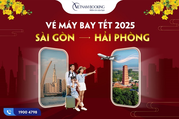 vé máy bay Tết 2025 Sài Gòn đi Hải Phòng