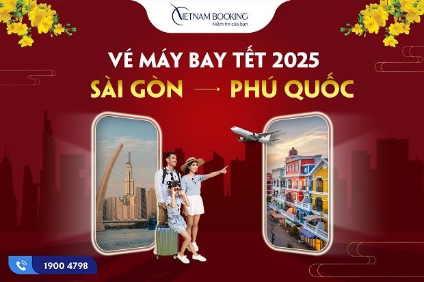 Vé máy bay Tết 2025 Sài Gòn đi Phú Quốc