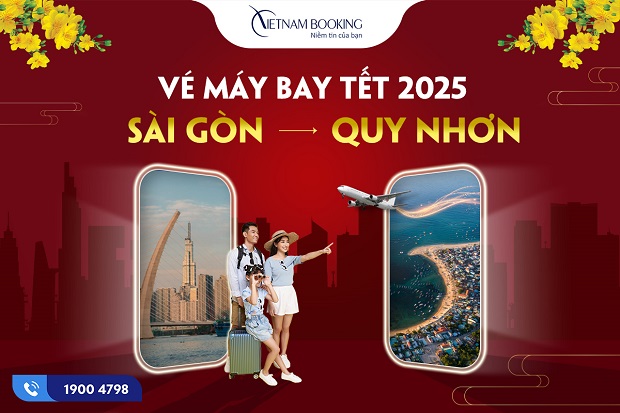 vé máy bay Tết 2025 Sài Gòn đi Quy Nhơn