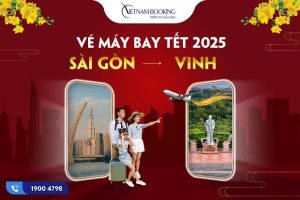 Vé máy bay Tết 2025 Sài Gòn đi Vinh giá ưu đãi nhất