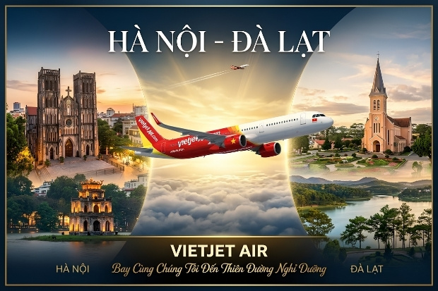   v&eacute; m&aacute;y bay Vietjet Air H&agrave; Nội đi Đ&agrave; Lạt tăng cao đột biến trong c&aacute;c m&ugrave;a